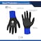 Ge Fully Dipped Coated Gloves, Foam Nitrile, Black, L 24 PK GG222L - alternate 3